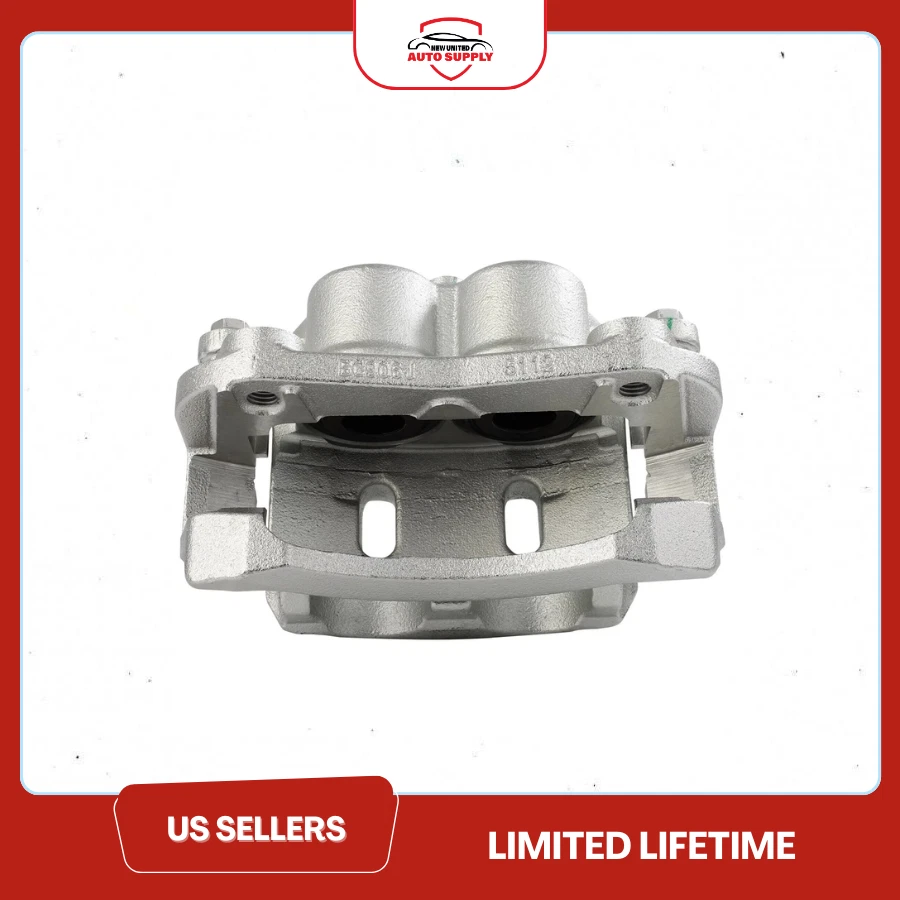 Pinza de freno delantera izquierda para Nissan Titan 2008-2015 2017-22 con soporte Foto 3 de 3