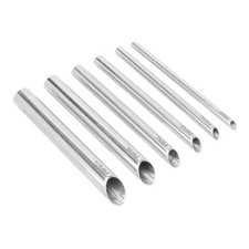 6pcs Piercing Needles Receiving Tubes Stainless Steel Body Jewelry Piercing