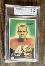 TOM LANDRY 1955 B0WMAN #152 BECKETT 1.5