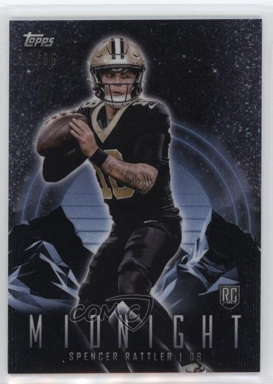 2024 Topps Midnight Winter Solstice /35 Spencer Rattler #67 Rookie RC 3hd