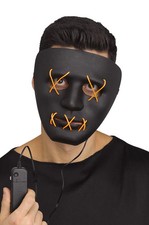 Brand New The Purge Inspired String Illumination Mask Black/Yellow