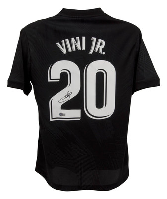 Vinicius Jr Signed Real Madrid Away Y-3 Soccer Jersey #20 with
