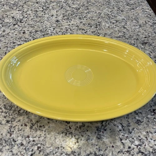 Fiesta Turkey Fiestaware SUNFLOWER SERVING PLATTER Oval 19in X 13.5in NEW