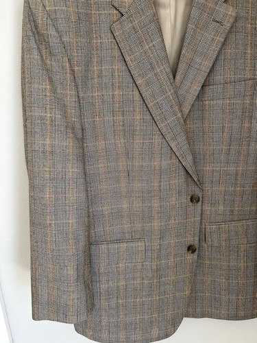 Herren Ralph Lauren grau braun kariert Fensterscheibe 2-teilig Anzug Blazer 44 S Hose 30 x 29 - Bild 4 von 14