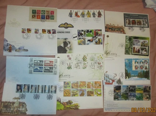 GB Stamps First Day Covers x 12 C 2010 special postmarks ROYAL MAIL ALL U/A  FD1