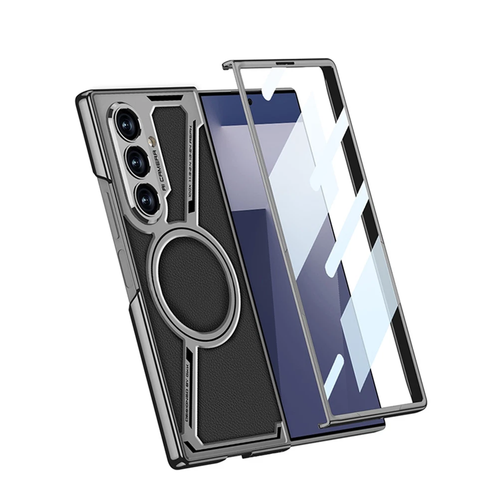 Funda magnética plegable 7 para Samsung Galaxy Z PC metálica a prueba de golpes con cubierta de pantalla Foto 3 de 4