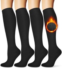 Warm Thermal Boot Socks for Women - Knee High, Winter, Running, Hiking, Gifts...