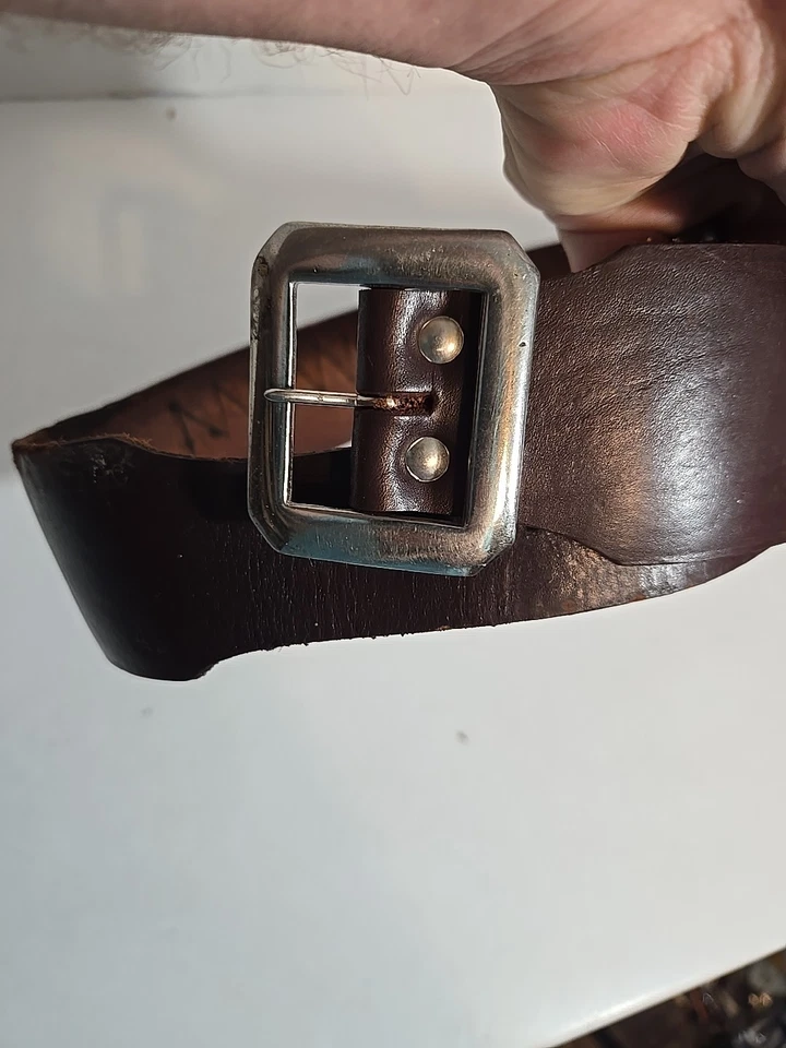 Vintage leather Red Head Ammo belt leather Ammo Belt - Image 4 of 4