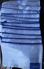 (LOT OF 12) UF Health plastic zip storage bags pkg 9x13 - NEW