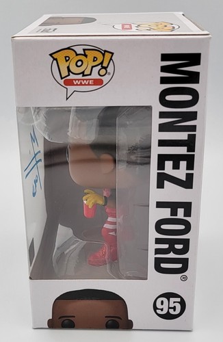 MONTEZ FORD WWE WRESTLING SIGNED FUNKO POP UG COA - Picture 2 of 6