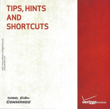 Casio Gzone Commando Tips Hints And Shortcuts Manual English/Spanish