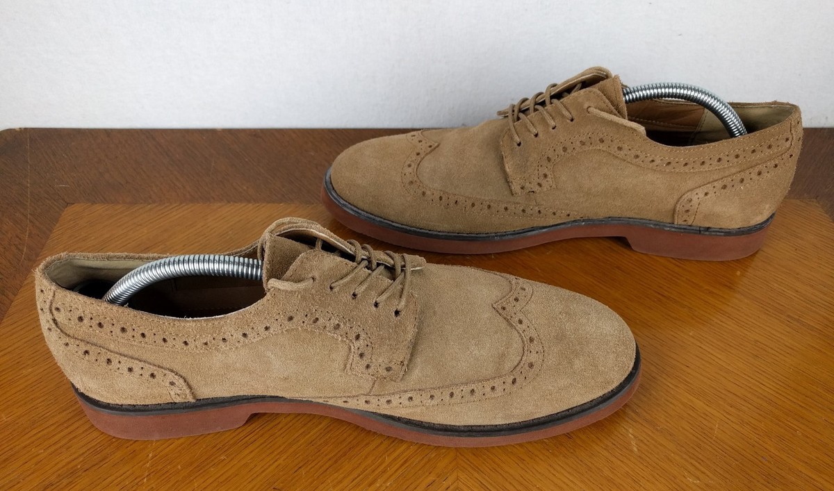 Alfani Men Brown Leather Wingtip Oxfords Dress Shoes 12 M Italy Suede Garth SB19 Asher Wool & Suede Wingtip Oxford - Garbarini main image 3