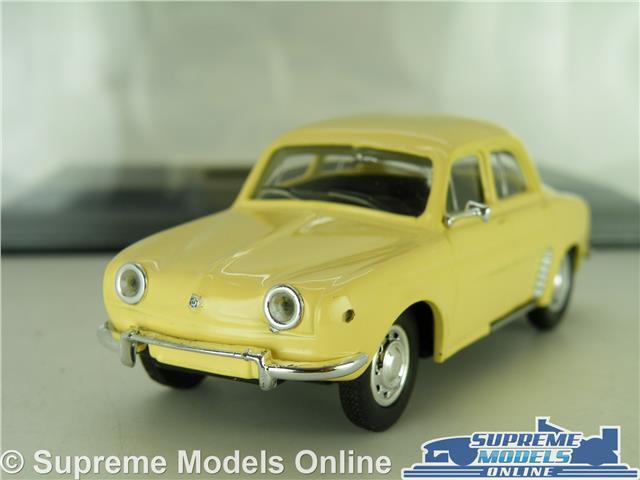 RENAULT DAUPHINE MODEL CAR DARK CREAM CLASSIC SALOON 1:43 SCALE IXO + CASE K8