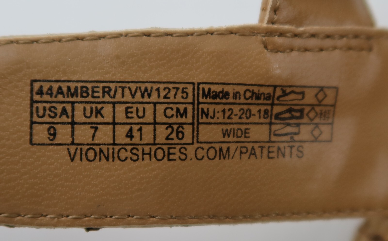 Vionic Amber Adjustable Gold Cork Sandals Sz 9 Wi… - image 11