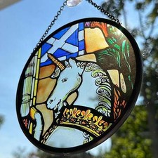 Scottish Unicorn Suncatcher Scotland Flag Gif...