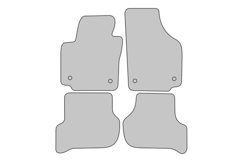 Tappetini Sportline adatti per Seat Altea 5P e Freetrack XL Toledo 2004-2015 - Foto 8 di 8