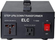 ELC T Series 1000 Watt Voltage Converter Transformer - Step Up/Down - 110v...