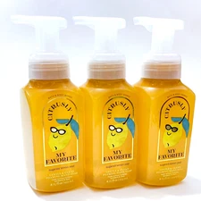 3-Pack Bath & Body Works SUGARED LEMON ZEST Gentle & Clean Foaming Hand Soap NEW
