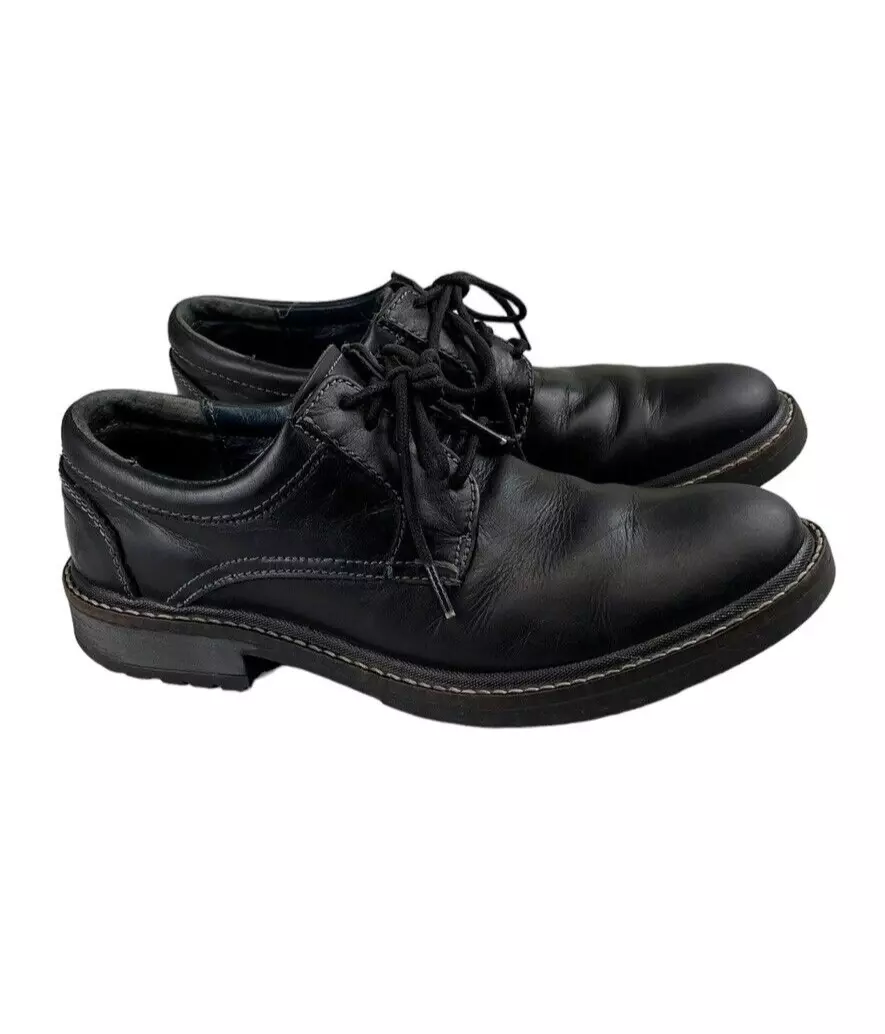 GBX Shoes Mens 7 M Black Oxford Lace Up Casual Comfort Leather Shoes