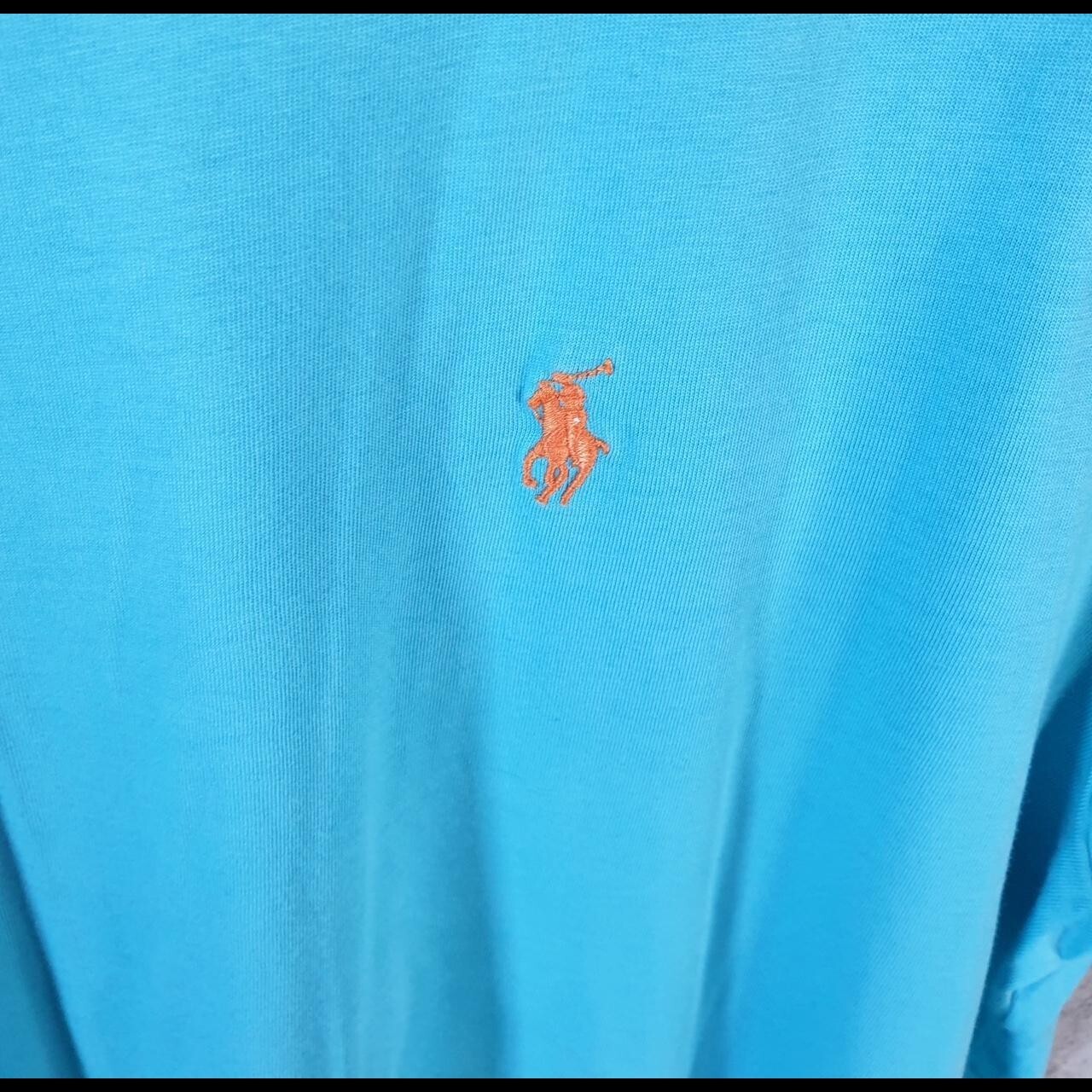Polo Ralph Lauren vintage uomo blu medio ricamata vestibilità classica pony