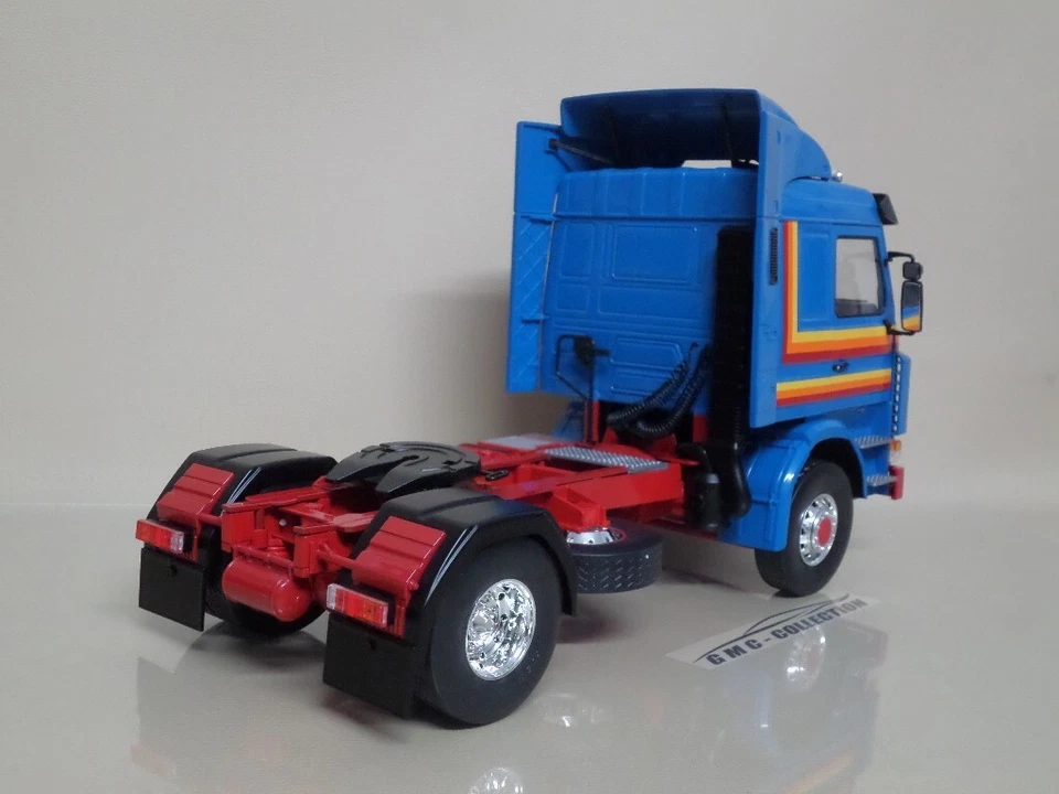 SCANiA 143M 470 TOP LiNE 1987 BLU BLUE CAMiON TRATTORE STRADALE TRUCK MCG 1/18 - Immagine 3 di 4