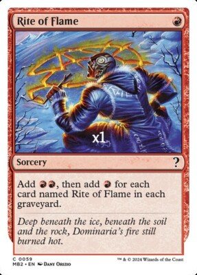 MTG White Border Mystery Booster 2 MB2 Rite of Flame MINT | eBay