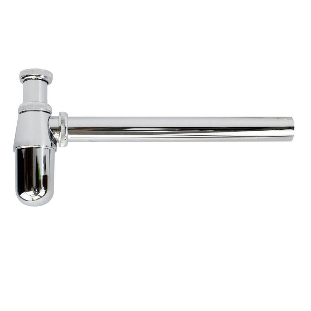 Sifone bottiglia ¼ cromato tubo di scarico per lavandino sotto lavabo cromato