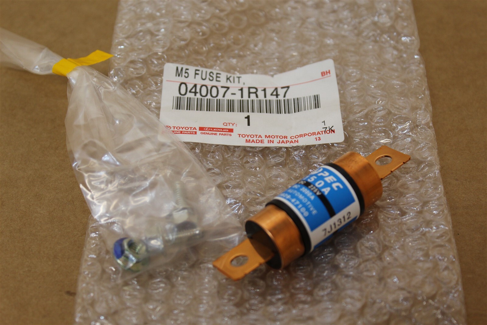 Toyota M5 150 Amp Fuse Kit Prius Genuine 04007-1R147 for sale  