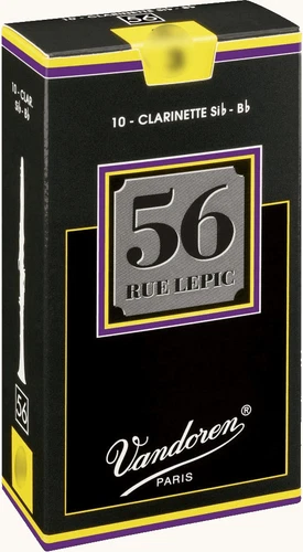 Bb Clarinet Reed Vandoren 56 Rue Lepic all forces - box of 10 reeds