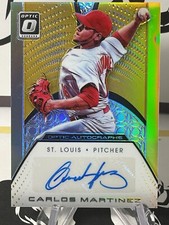 2016 Panini Donruss Optic Optic Auto Carlos Martinez #OA-CM Auto Gold /10
