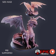 Adult Bronze Dragon Epic Miniatures RPG D D Pathfinder 3D Print
