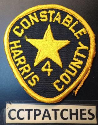 HARRIS COUNTY, TEXAS CONSTABLE 4 (SMALL) SHOULDER PATCH TX