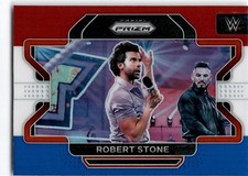 2022 Panini Prizm WWE #96 Robert Stone Red, White and Blue