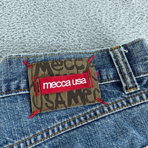 Y2K Mecca USA Mens Denim Carpenter Shorts Size 34 Blue 100% Cotton 0784 - Picture 5 of 10