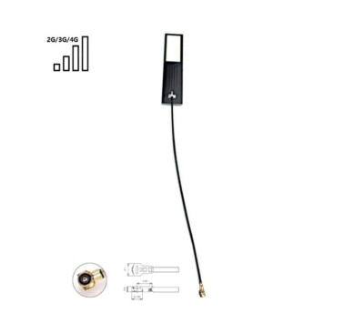 PCB antenna 4G/LTE working freq. 3dBi omnidirectional I.PX4 SWR 2 e.g. 4G,NB-IoT