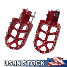 RED Footpegs Foot Pegs Rests For HONDA CRF50 XR70 CRF110 SSR SDG KAYO Xmotor