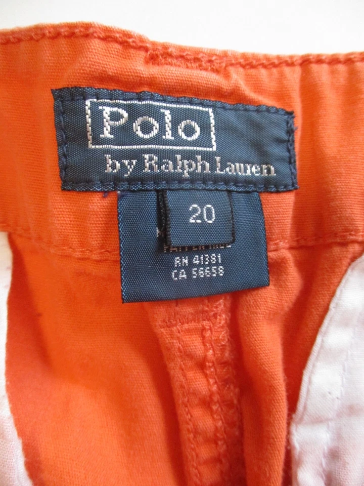 Polo Ralph Lauren VG orange lightweight cotton military cargo pants 20 - Image 2 of 4