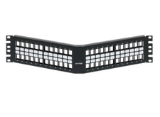 Leviton - CAT 49256-H48 - 48 Port Angled Quickport Patch Panel