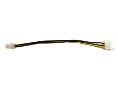 LOT OF 50 4-PIN MOLEX TO 4-PIN PSU P4 CPU POWER SUPPLY EXTENSION ADAPTER CABLE