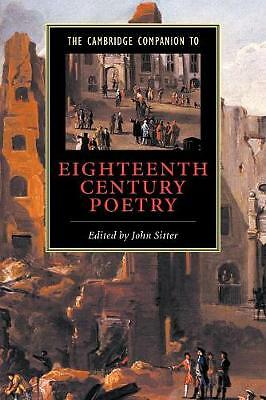 The Cambridge Companion to Eighteenth-Century Poetry Sitter Paperback