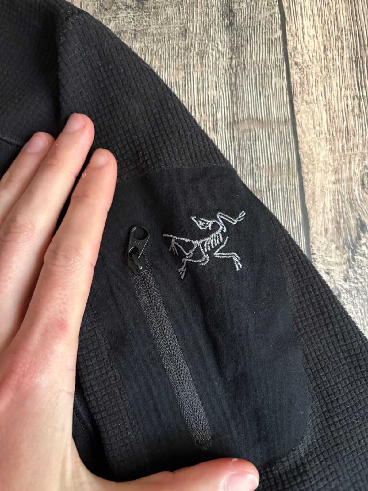 ARC'TERYX Arcteryx Delta LT collo zip Polartec donna pile nero taglia XL