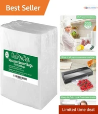 200 Quart Vacuum Sealer Bags BPA Free Heavy Duty Food Storage Freezer