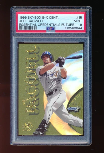 PSA 9 JEFF BAGWELL 1999 SKYBOX EX ESSENTIAL CREDENTIALS FUTURE #/106 *POP 2 MINT