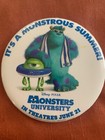 Walt Disney Pixar Monsters University Movie June 21 Summer PIN Round PROMO — photo 1