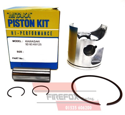 Mitaka Racing Piston Kit For Kawasaki KX125 1992-1993 – 54mm Bore (53.97mm) 2-Stroke