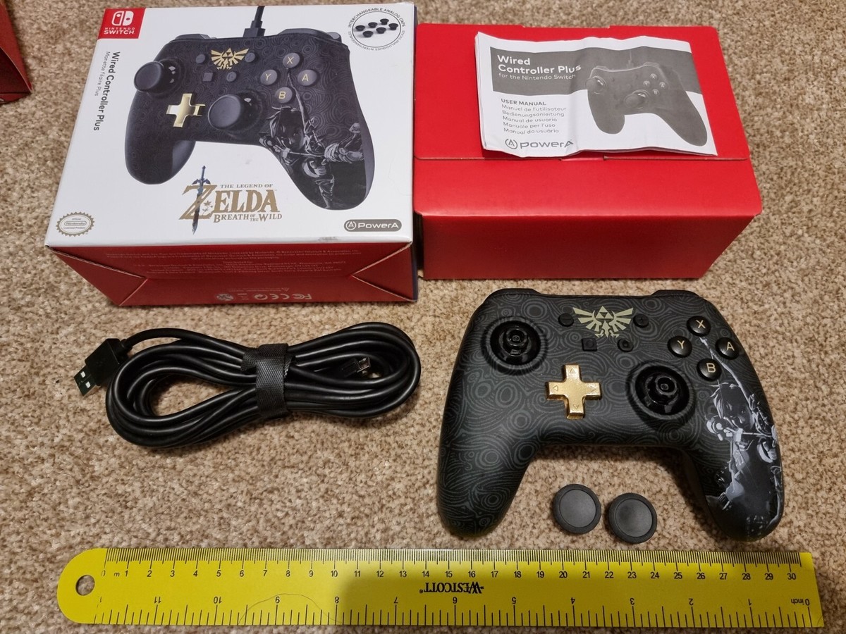 PowerA Nintendo Switch Wired Controller Plus Zelda Breath of The