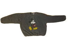 Vtg 90s Mickey Mouse Disney Faded Black Crewneck Sweatshirt Adult XL USA Made
