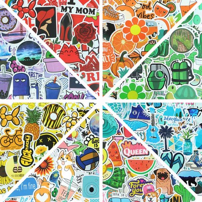 50x Ins Teens Girls Cute Vsco Vinyl Stickers For Water Bottles