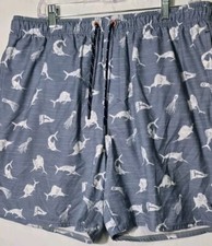 Salt Life Board Shorts Mens Sz XXL Blue Swimming Trunks Beach Surf