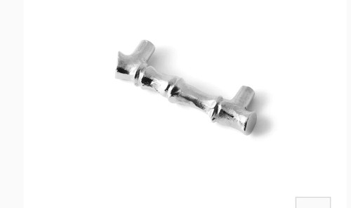 Michael Aram Cabinet/Drawer Pull 3” Silver Bamboo Set of 6 Pulls Part 211358 - Picture 2 of 3